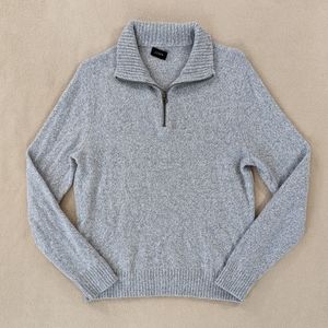 J. Crew Gray Half-Zip Sweater